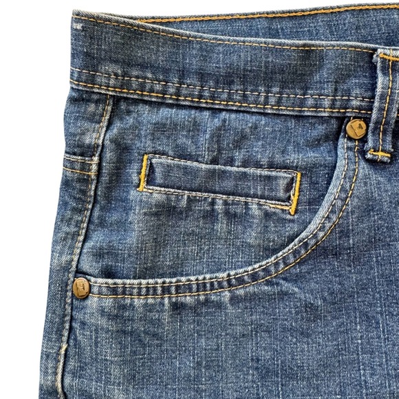 Vintage Y2K Exsto 40x16.5 Blue Denim Relaxed Fit Men's Jean Shorts *Flaws - Picture 9 of 14